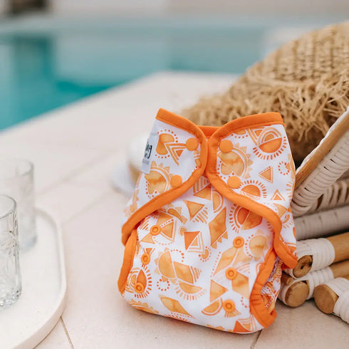 CUSTOMER MARKETPLACE | Seedling Baby Multi-fit Pocket Nappy | DELAMINATED COVER + SLACK ELASTICS